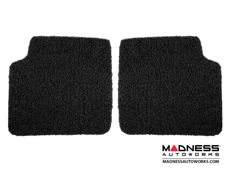 FIAT 500 All Weather Floor Mats All Weather Rubber Coiled PVC